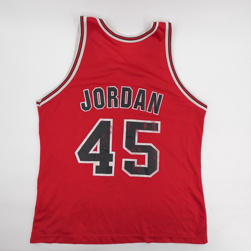 Michael Jordan Jersey Adult 48 45 NBA Basketball Chicago Bulls Made in USA VTG